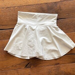 Old Navy White Flared Active Skort